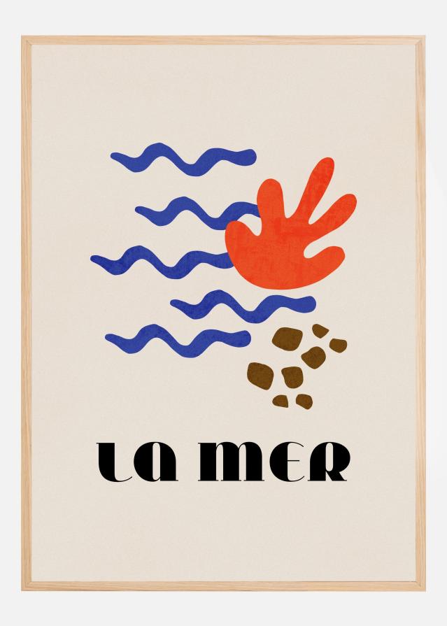 Bildverkstad La Mer Abstract Ocean No. 02 Poster