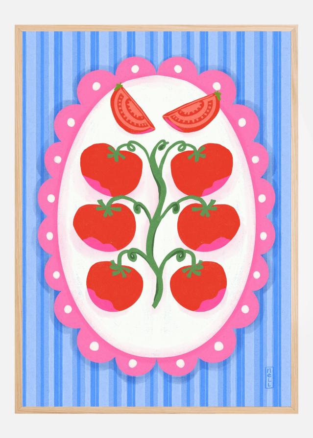 Bildverkstad Tomatoes on a Plate Poster