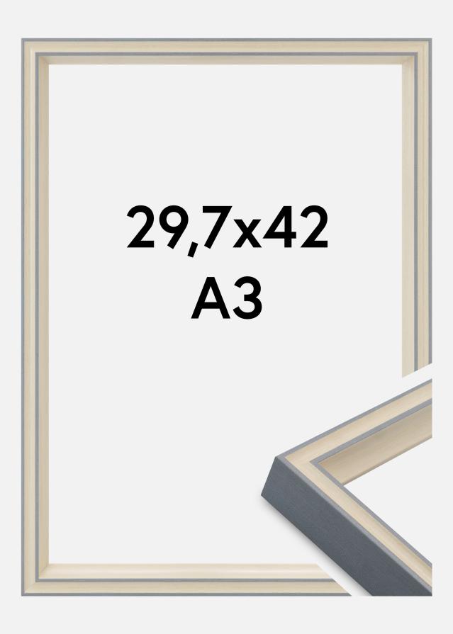 Jämtlands Ramfabrik Kader Riga Acrylglas Grijs 29,7x42 cm (A3)