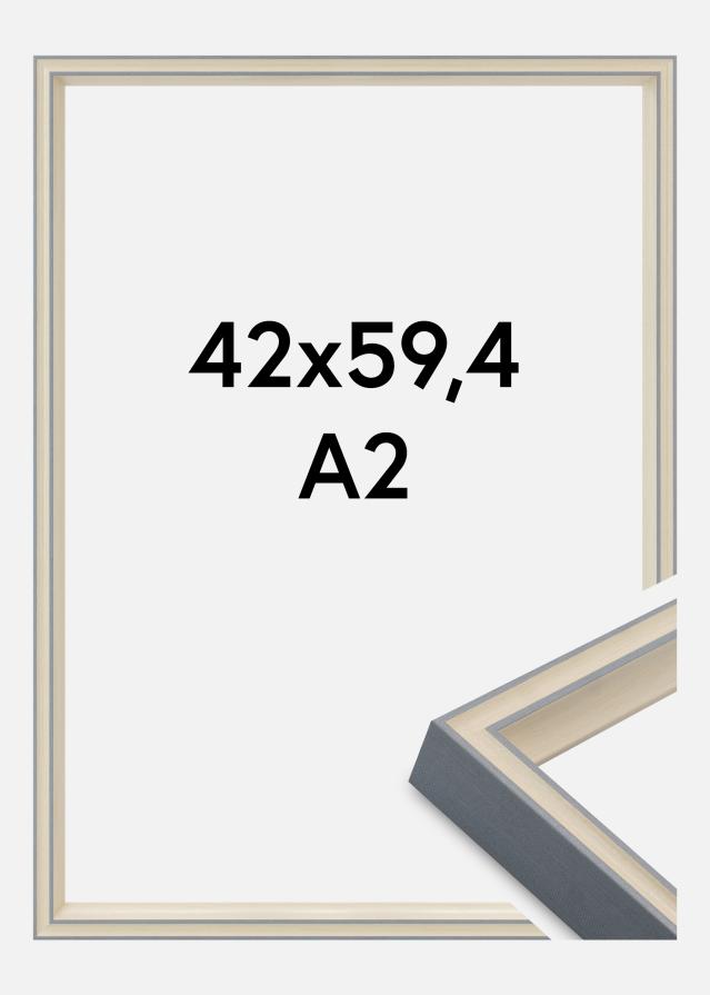 Jämtlands Ramfabrik Kader Riga Acrylglas Grijs 42x59,4 cm (A2)