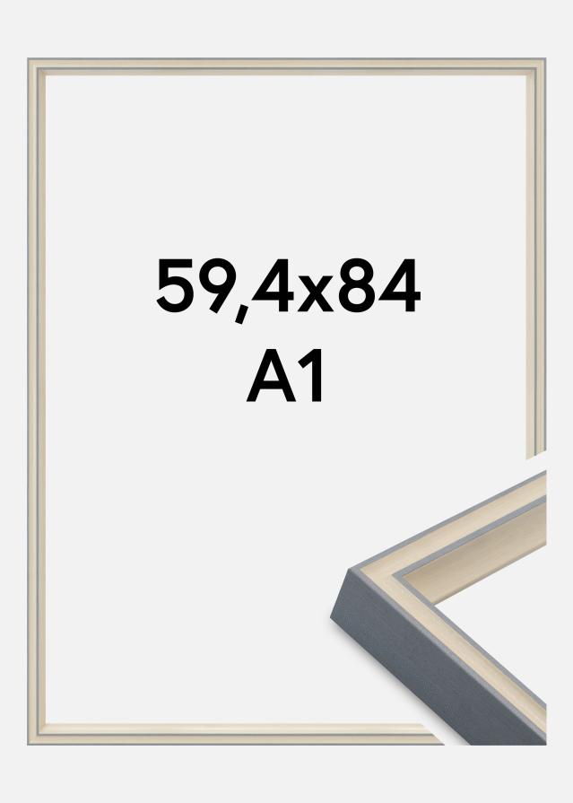 Jämtlands Ramfabrik Kader Riga Acrylglas Grijs 59,4x84 cm (A1)