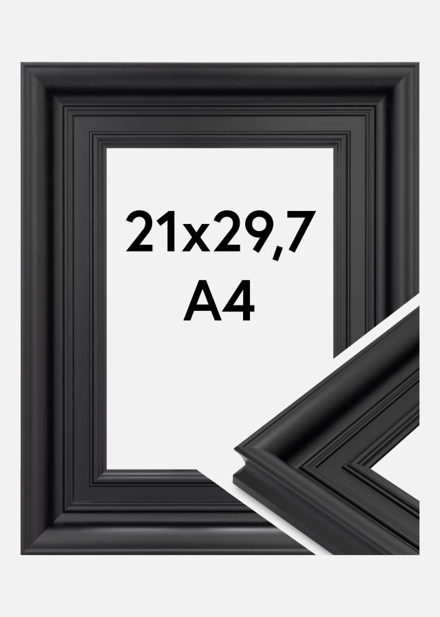 Jämtlands Ramfabrik Kader Scarborough Acrylglas Zwart 21x29,7 cm (A4)