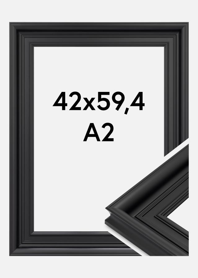 Jämtlands Ramfabrik Kader Scarborough Acrylglas Zwart 42x59,4 cm (A2)