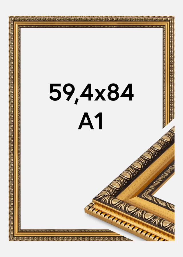 Jämtlands Ramfabrik Kader Ornato Acrylglas Goud 59.4x84 cm (A1)