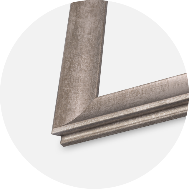 Jämtlands Ramfabrik Kader Conca Acrylglas Zilver 59,4x84 cm (A1)