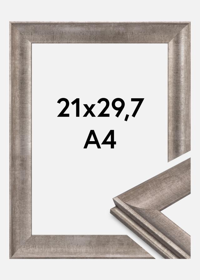 Jämtlands Ramfabrik Kader Conca Acrylglas Zilver 21x29,7 cm (A4)