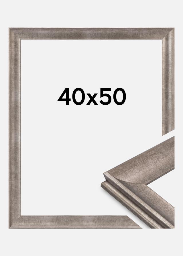 Jämtlands Ramfabrik Kader Conca Acrylglas Zilver 40x50 cm