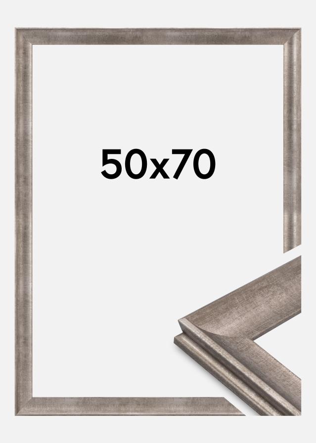 Jämtlands Ramfabrik Kader Conca Acrylglas Zilver 50x70 cm
