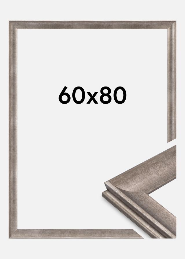 Jämtlands Ramfabrik Kader Conca Acrylglas Zilver 60x80 cm