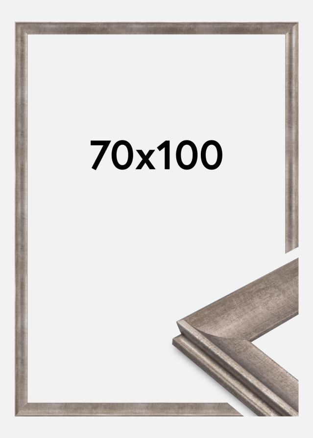 Jämtlands Ramfabrik Kader Conca Acrylglas Zilver 70x100 cm