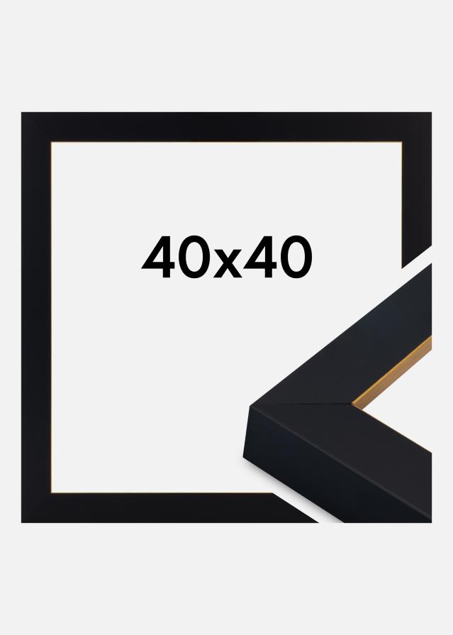 Jämtlands Ramfabrik Kader Sussex Acrylglas Zwart/Goud 40x40 cm