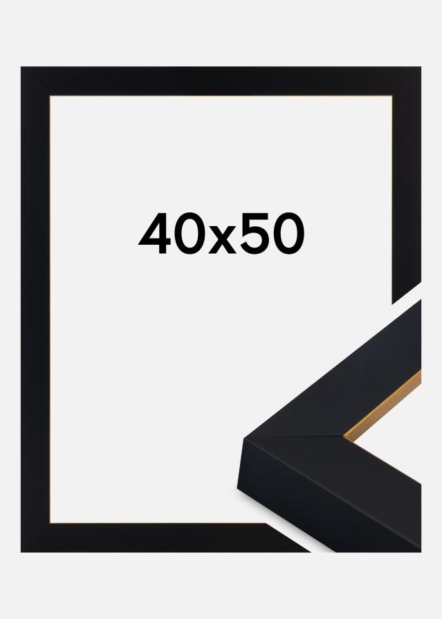 Jämtlands Ramfabrik Kader Sussex Acrylglas Zwart/Goud 40x50 cm