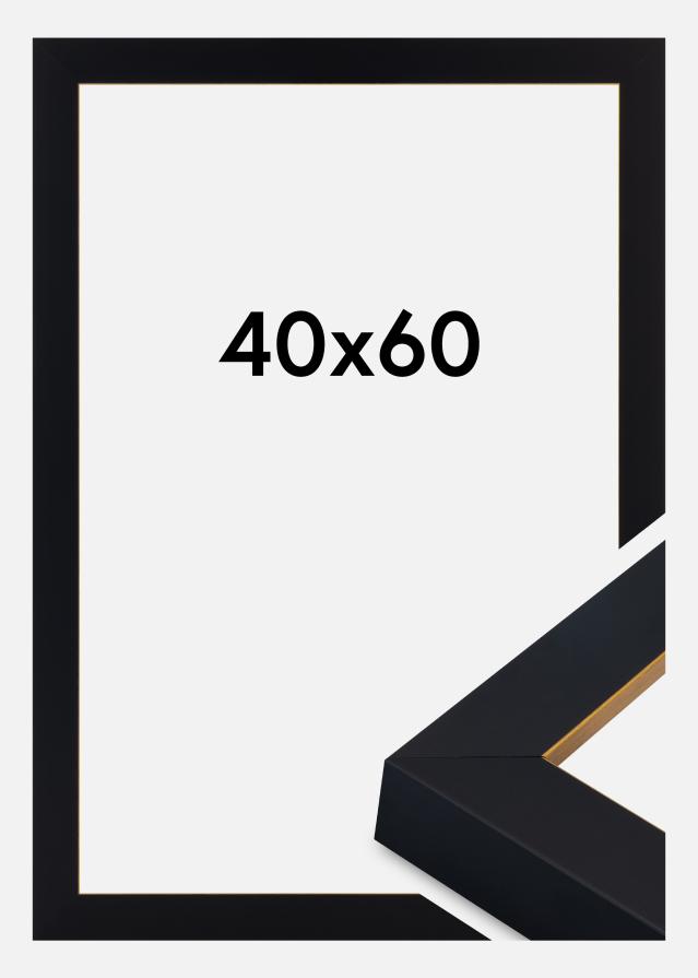 Jämtlands Ramfabrik Kader Sussex Acrylglas Zwart/Goud 40x60 cm