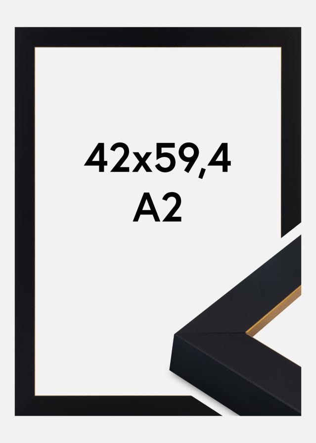 Jämtlands Ramfabrik Kader Sussex Acrylglas Zwart/Goud 42x59,4 cm (A2)