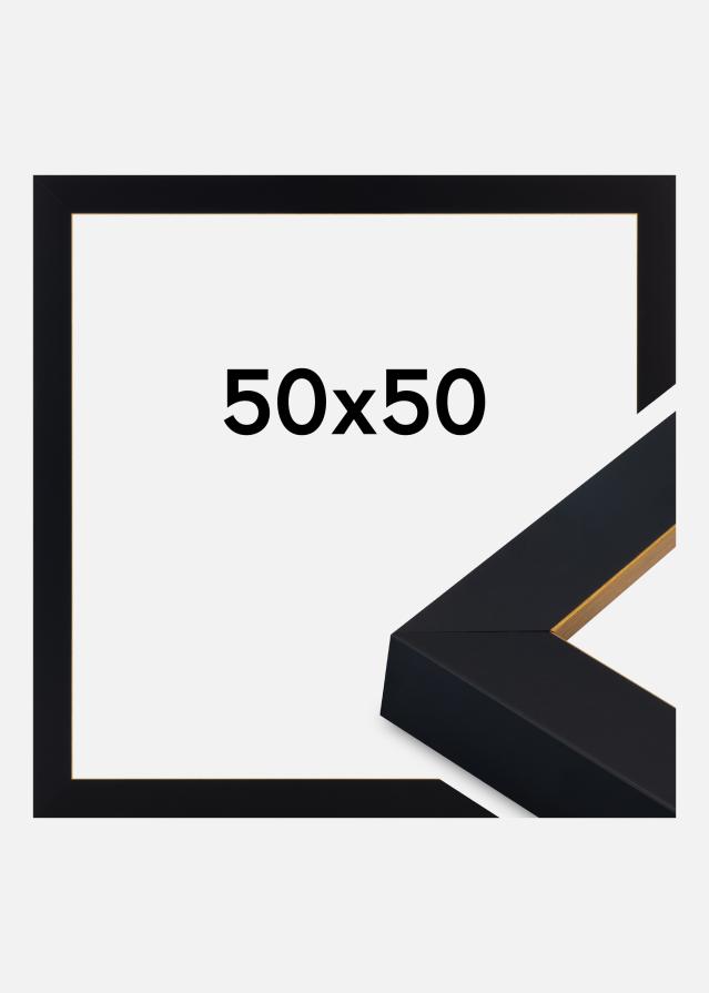 Jämtlands Ramfabrik Kader Sussex Acrylglas Zwart/Goud 50x50 cm