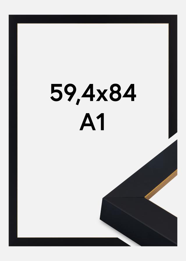 Jämtlands Ramfabrik Kader Sussex Acrylglas Zwart/Goud 59.4x84 cm (A1)