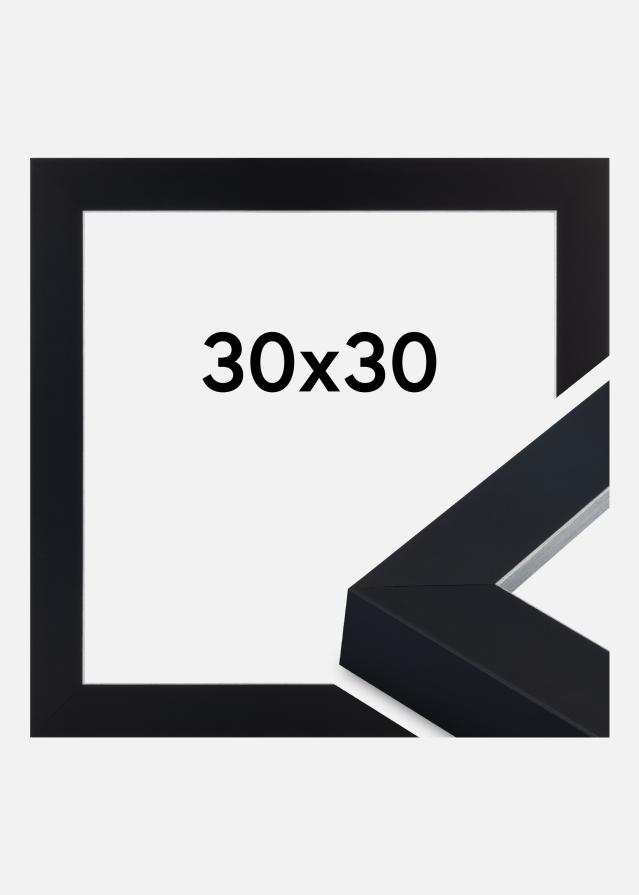 Jämtlands Ramfabrik Kader Sussex Acrylglas Zwart/Zilver 30x30 cm