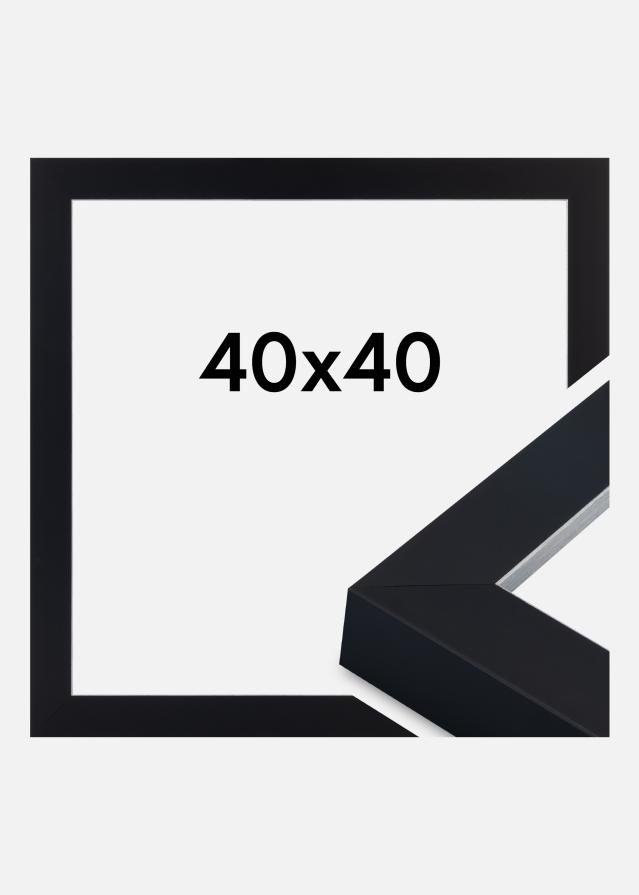 Jämtlands Ramfabrik Kader Sussex Acrylglas Zwart/Zilver 40x40 cm