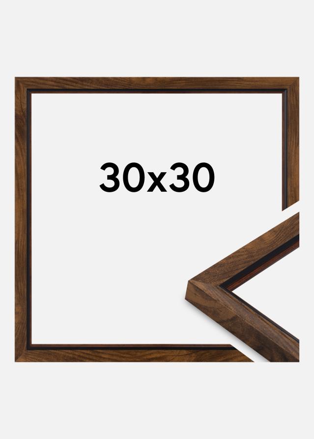 Jämtlands Ramfabrik Kader Obsidian Acrylglas Notelaar 30x30 cm