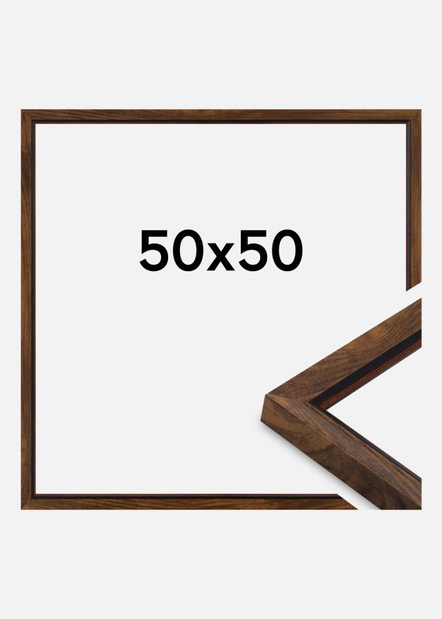 Jämtlands Ramfabrik Kader Obsidian Acrylglas Notelaar 50x50 cm