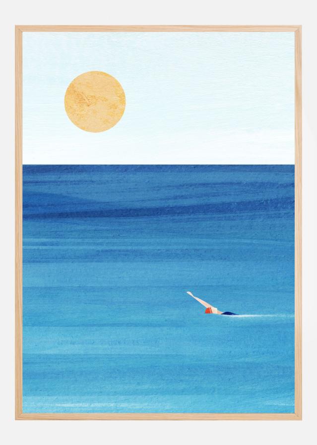 Bildverkstad Sea Swim Poster