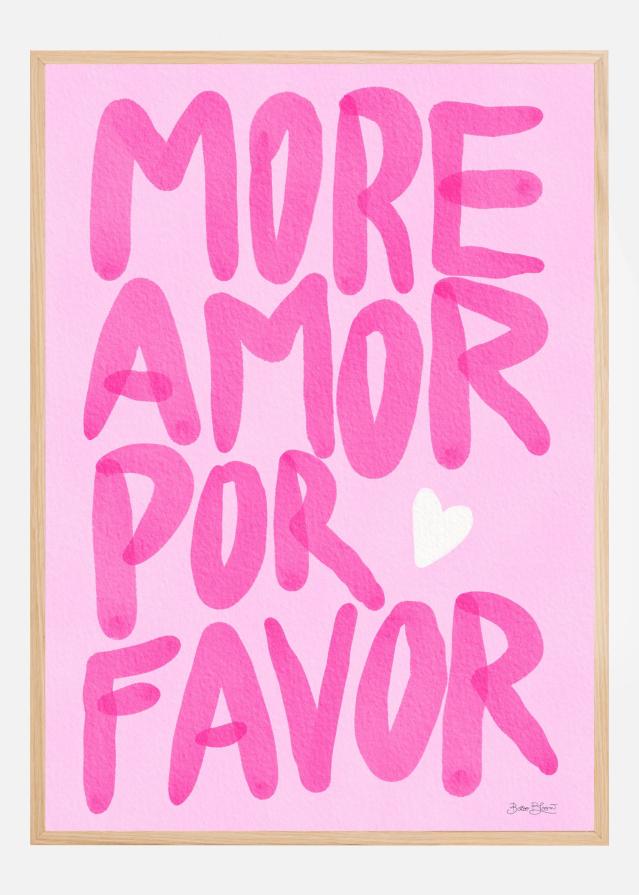 Bildverkstad More Amor Por Favor Poster