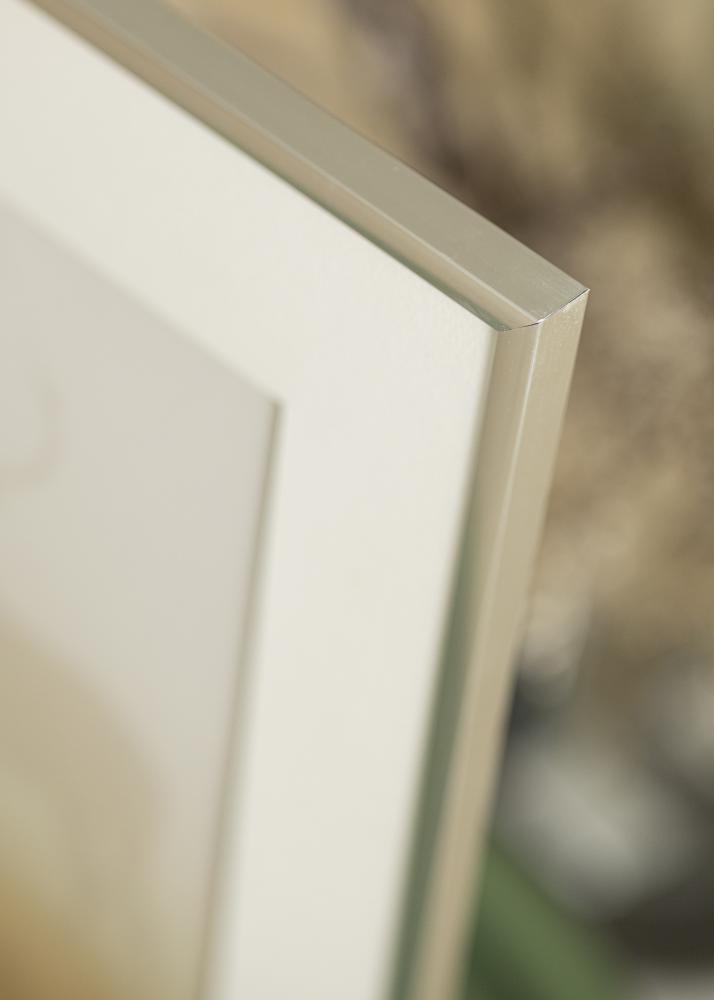 Ram med passepartou Fotokader New Lifestyle Zilver 10x18 cm - Passe-partout Wit 8x10 cm