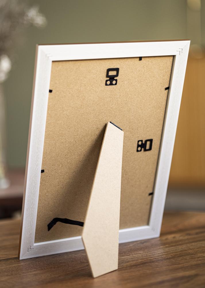 Ram med passepartou Fotokader Swirl Goud 20x30 cm - Passe-partout Wit 15x21 cm