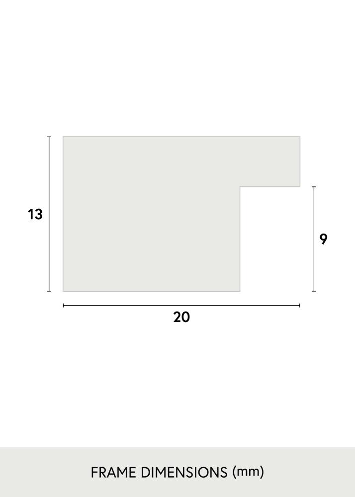 Jämtlands Ramfabrik Fotolijst Jämtland Acrylglas Zwart 25x26 cm