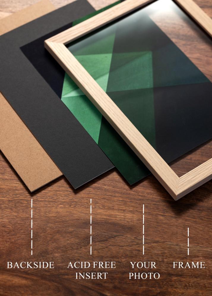 Konstlist Crescent Zuurvrij Zwarte inlegblad - 42x59,4 cm (A2)