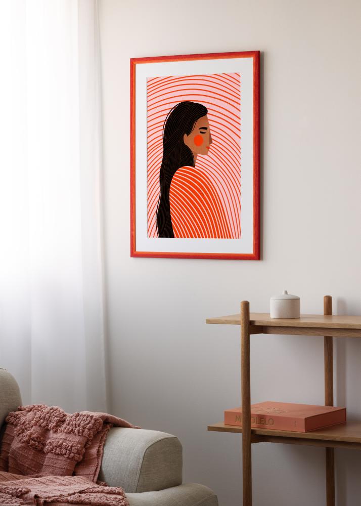 Jämtlands Ramfabrik Kader Cornwall Acrylglas Rood 42x59,4 cm (A2)