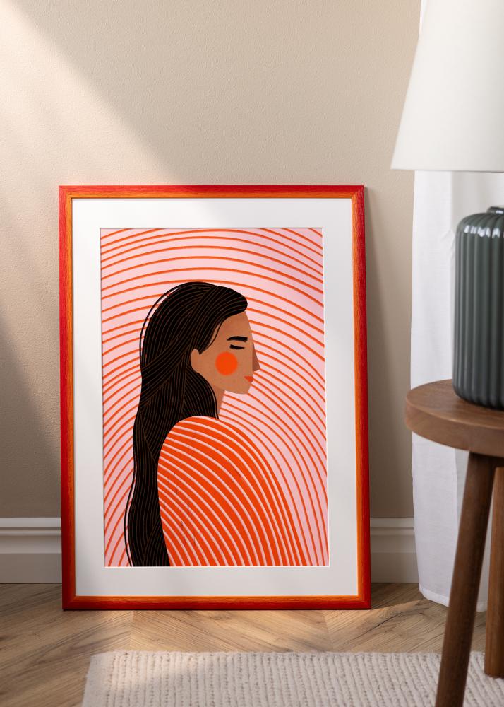 Jämtlands Ramfabrik Kader Cornwall Acrylglas Rood 42x59,4 cm (A2)