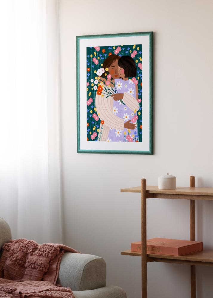 Jämtlands Ramfabrik Kader Cornwall Acrylglas Donkergroen 40x50 cm