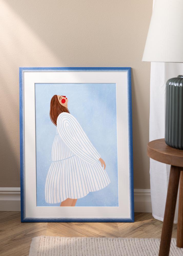 Jämtlands Ramfabrik Kader Cornwall Acrylglas Blauw 40x50 cm