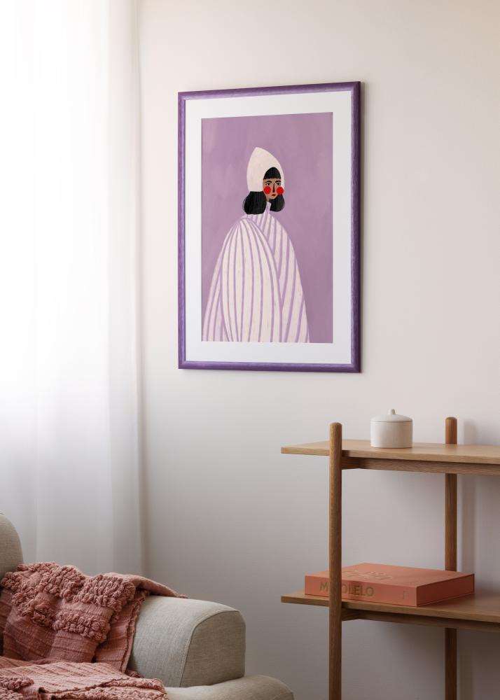 Jämtlands Ramfabrik Kader Cornwall Acrylglas Paars 40x50 cm