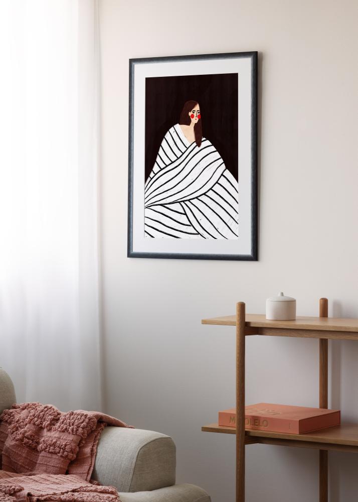 Jämtlands Ramfabrik Kader Cornwall Acrylglas Zwart 70x100 cm