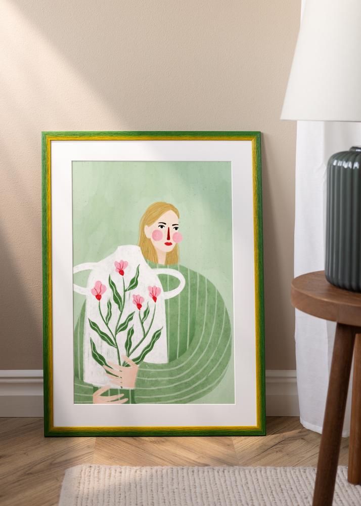 Jämtlands Ramfabrik Kader Cornwall Acrylglas Groen 30x30 cm