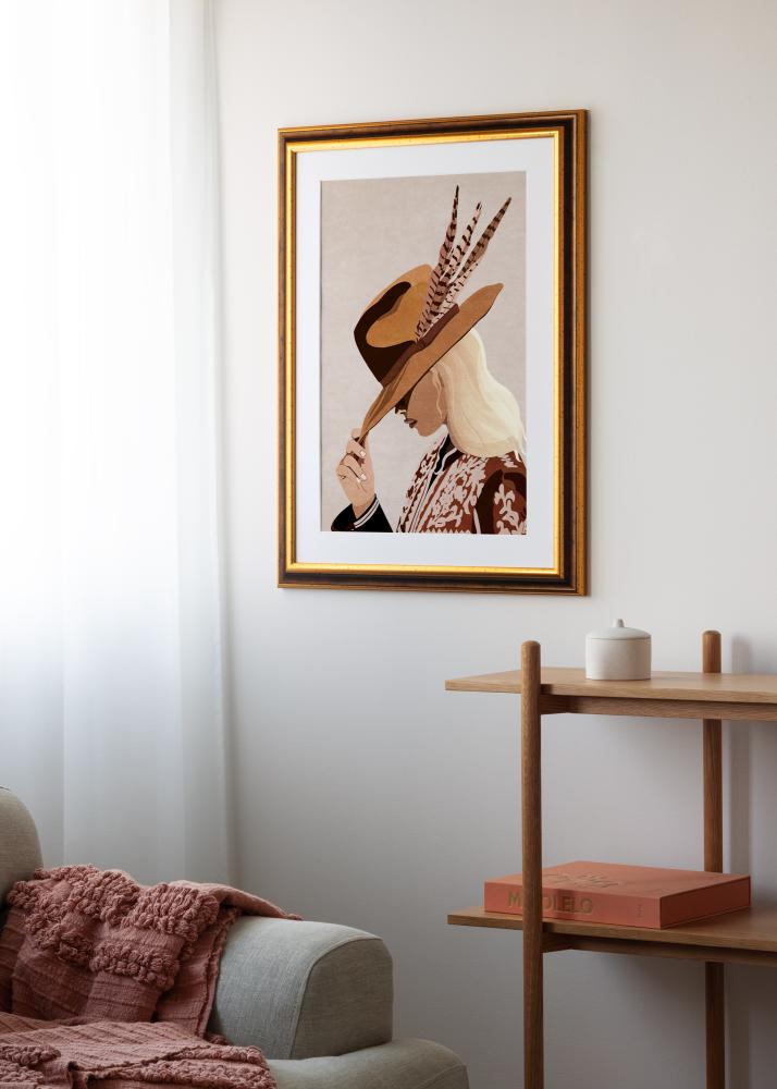 Jämtlands Ramfabrik Kader Aberystwyth Acrylglas Goud 21x29,7 cm (A4)