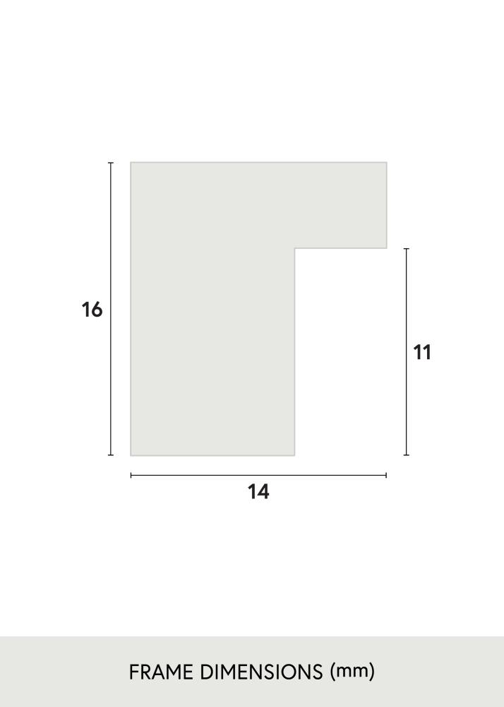 Jämtlands Ramfabrik Kader Oban Acrylglas Zwart 40x40 cm
