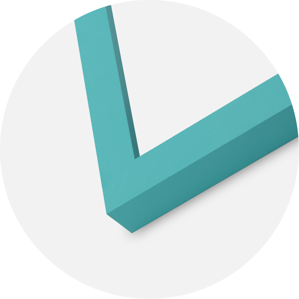 Jämtlands Ramfabrik Kader Selection Acrylglas Aqua Blue 50x50 cm