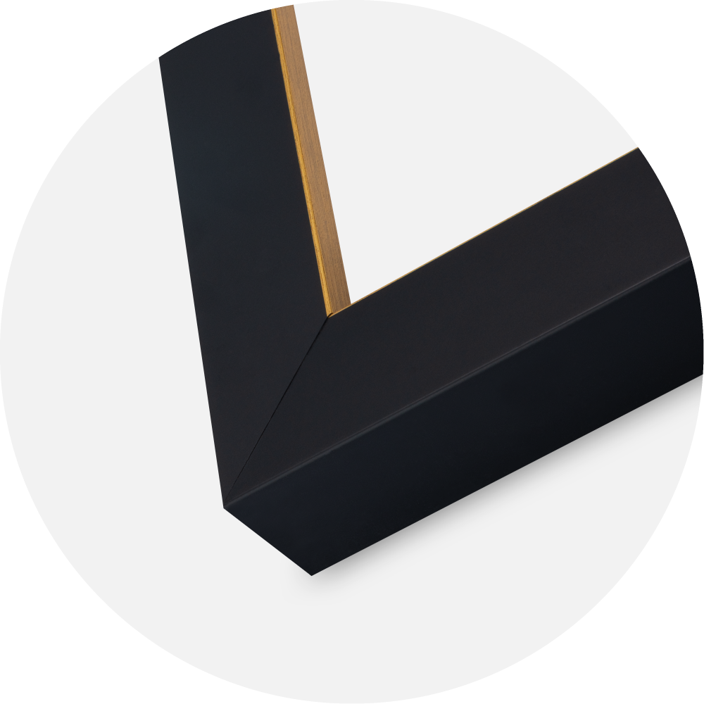 Jämtlands Ramfabrik Kader Sussex Acrylglas Zwart/Goud 30x45 cm