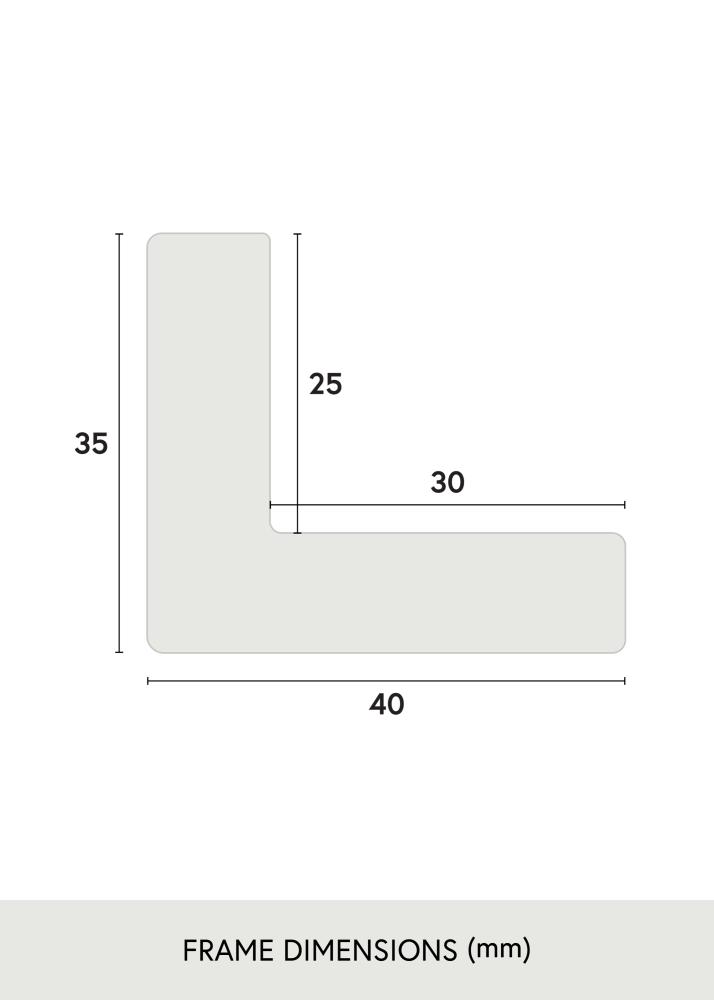 Jämtlands Ramfabrik Kader Wells Acrylglas Eik 40x40 cm