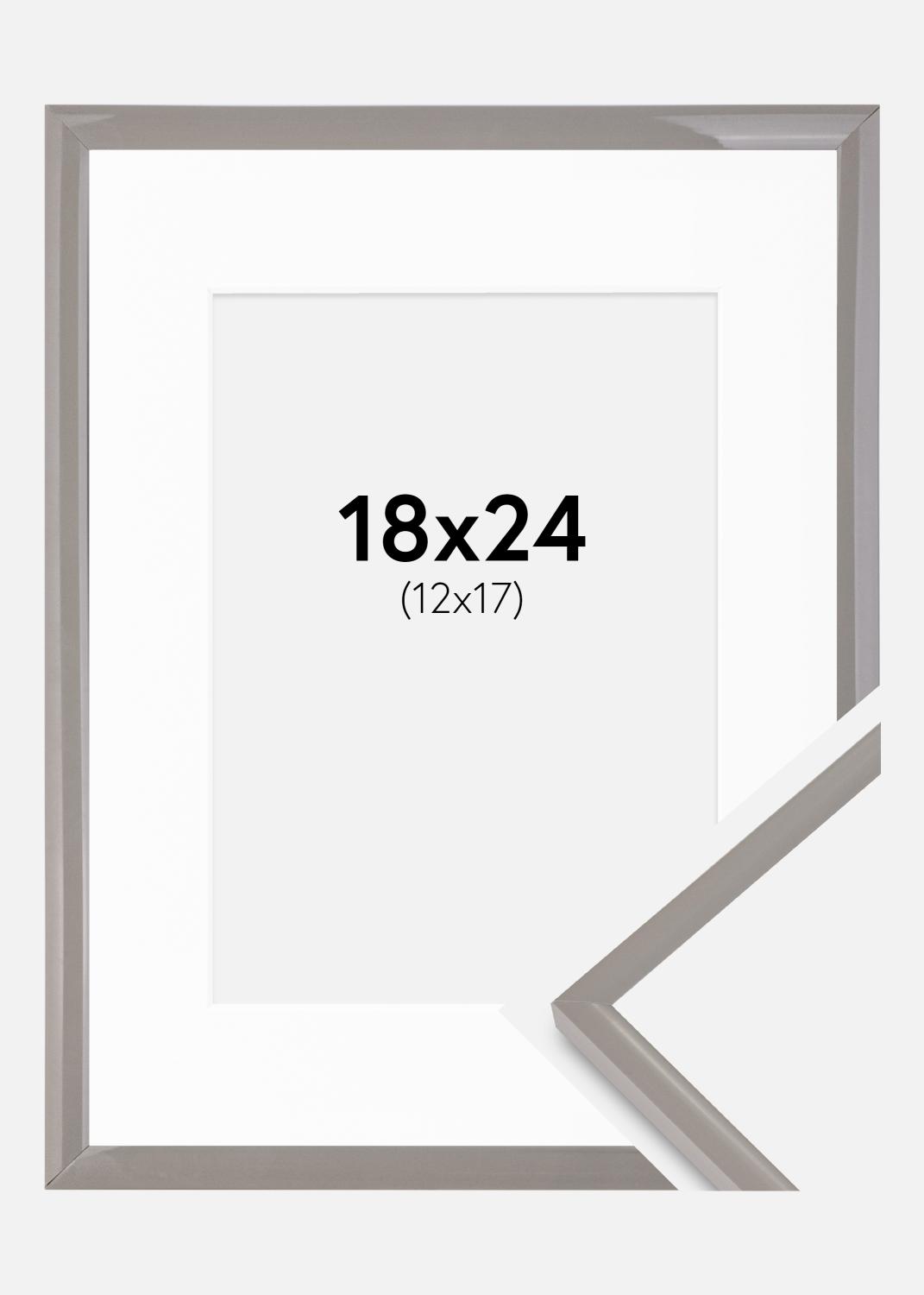 Product Image for Fotokader New Lifestyle aarde grijs 18x24 cm - Passe-partout Wit 13x18 cm