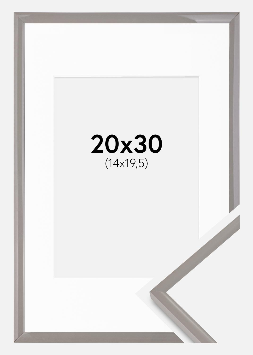 Product Image for Fotokader New Lifestyle aarde grijs 20x30 cm - Passe-partout Wit 15x21 cm