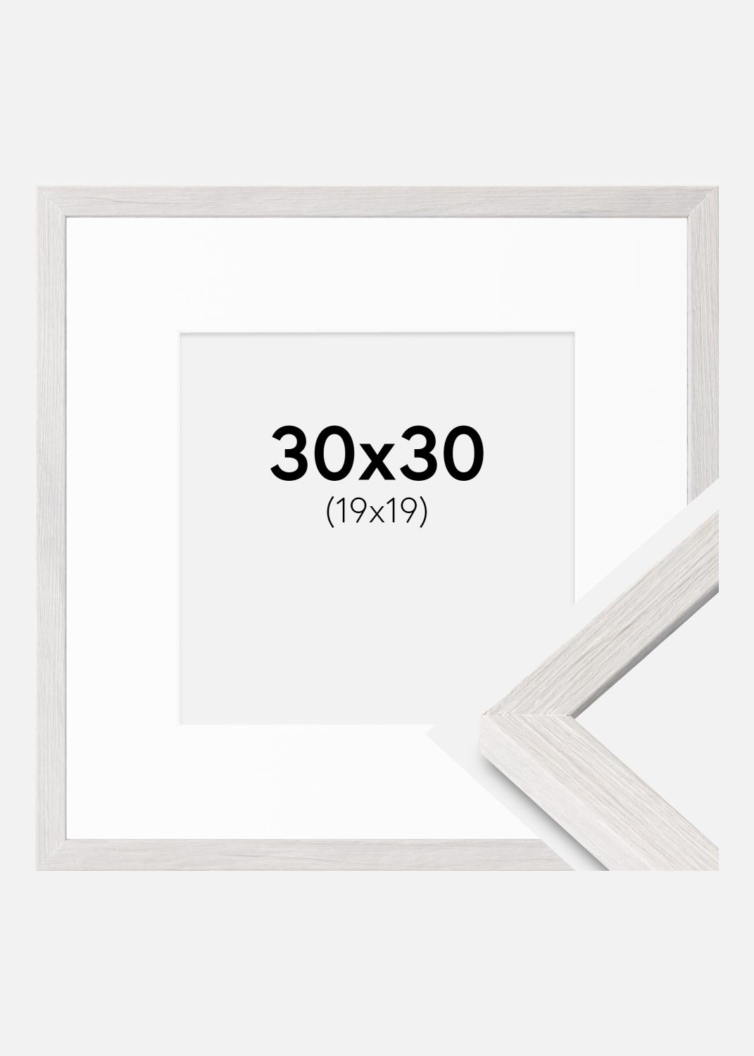 Product Image for Fotokader Ares Wit eik 30x30 cm - Passe-partout Wit 20x20 cm