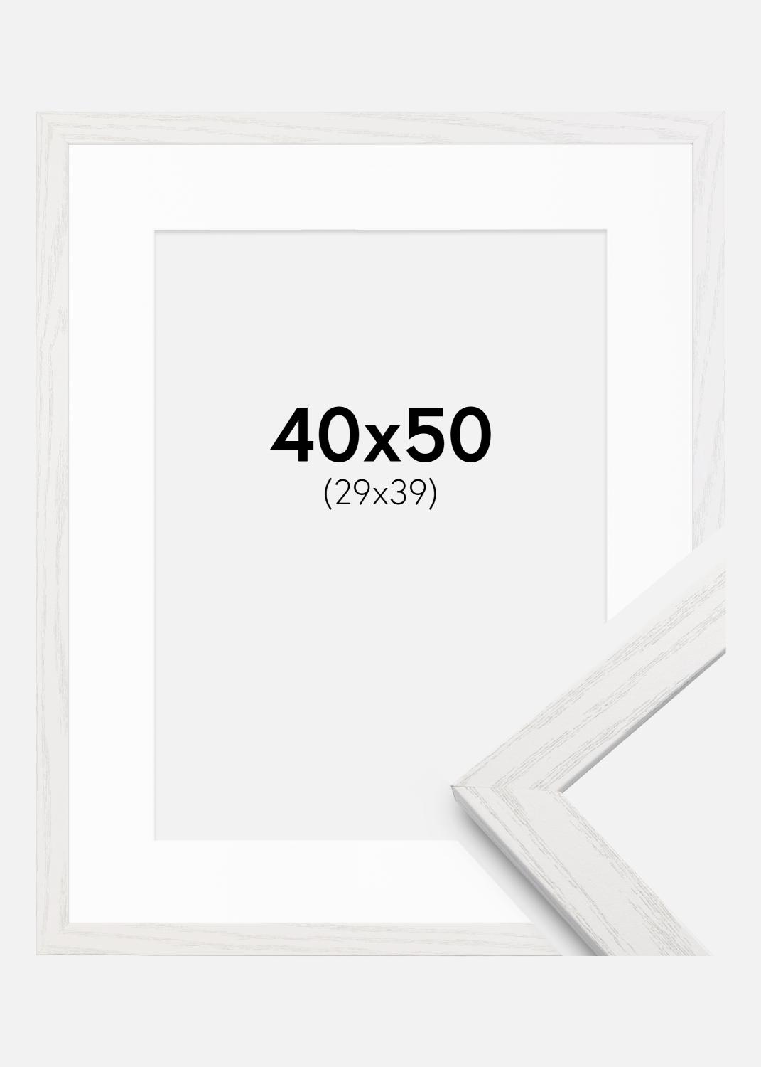 Product Image for Fotokader Stilren Wit eik 40x50 cm - Passe-partout Wit 30x40 cm