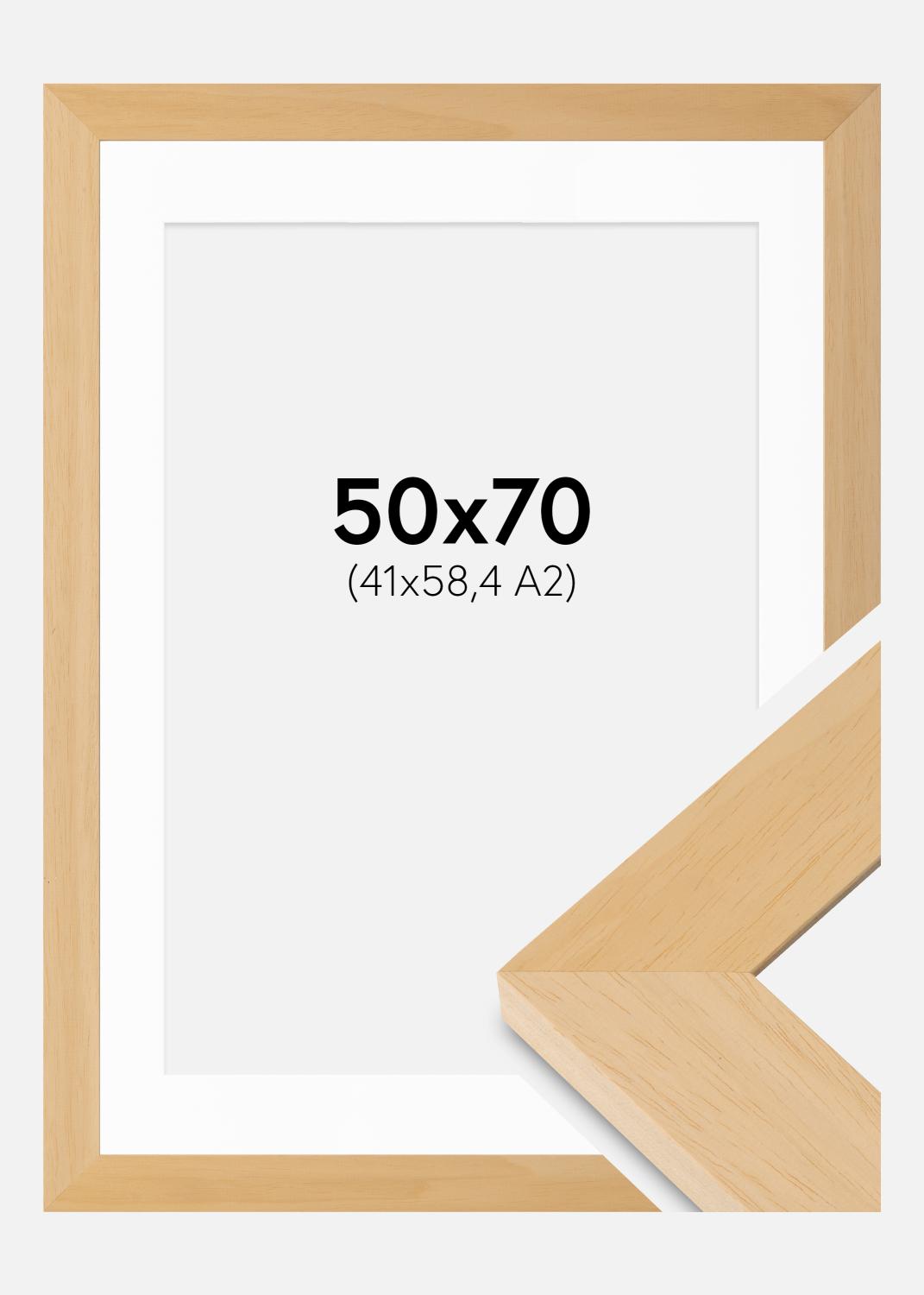 Product Image for Fotokader Juno Hout 50x70 cm - Passe-partout Wit 42x59,4 cm