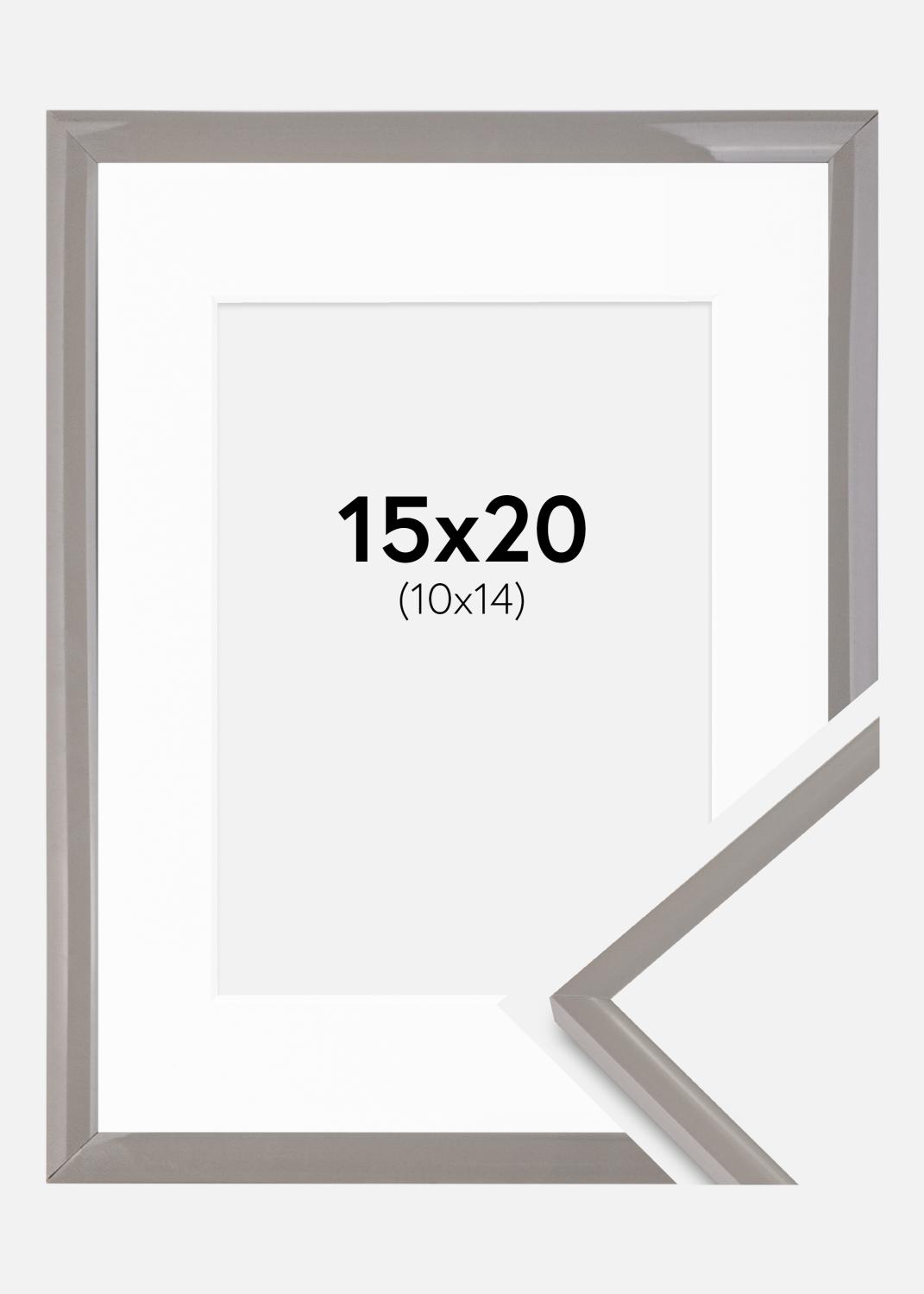 Product Image for Fotokader New Lifestyle aarde grijs 15x20 cm - Passe-partout Wit 11x15 cm
