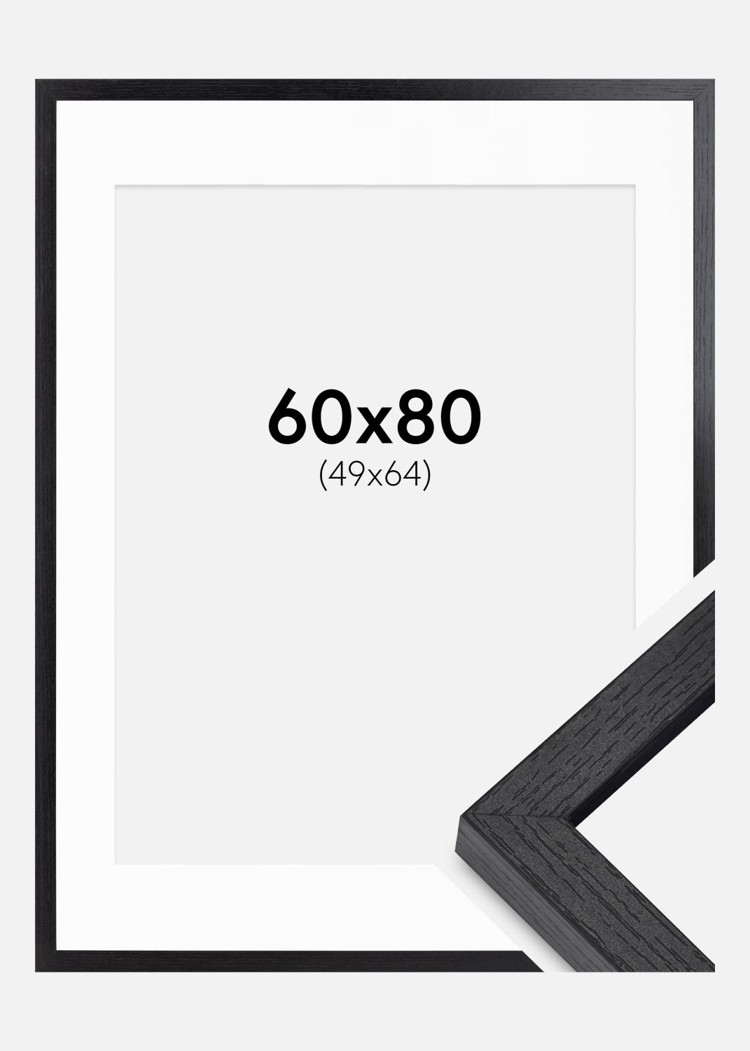 Product Image for BGA Doos Fotokader Zwart 60x80 cm - Passe-partout Wit 50x65 cm