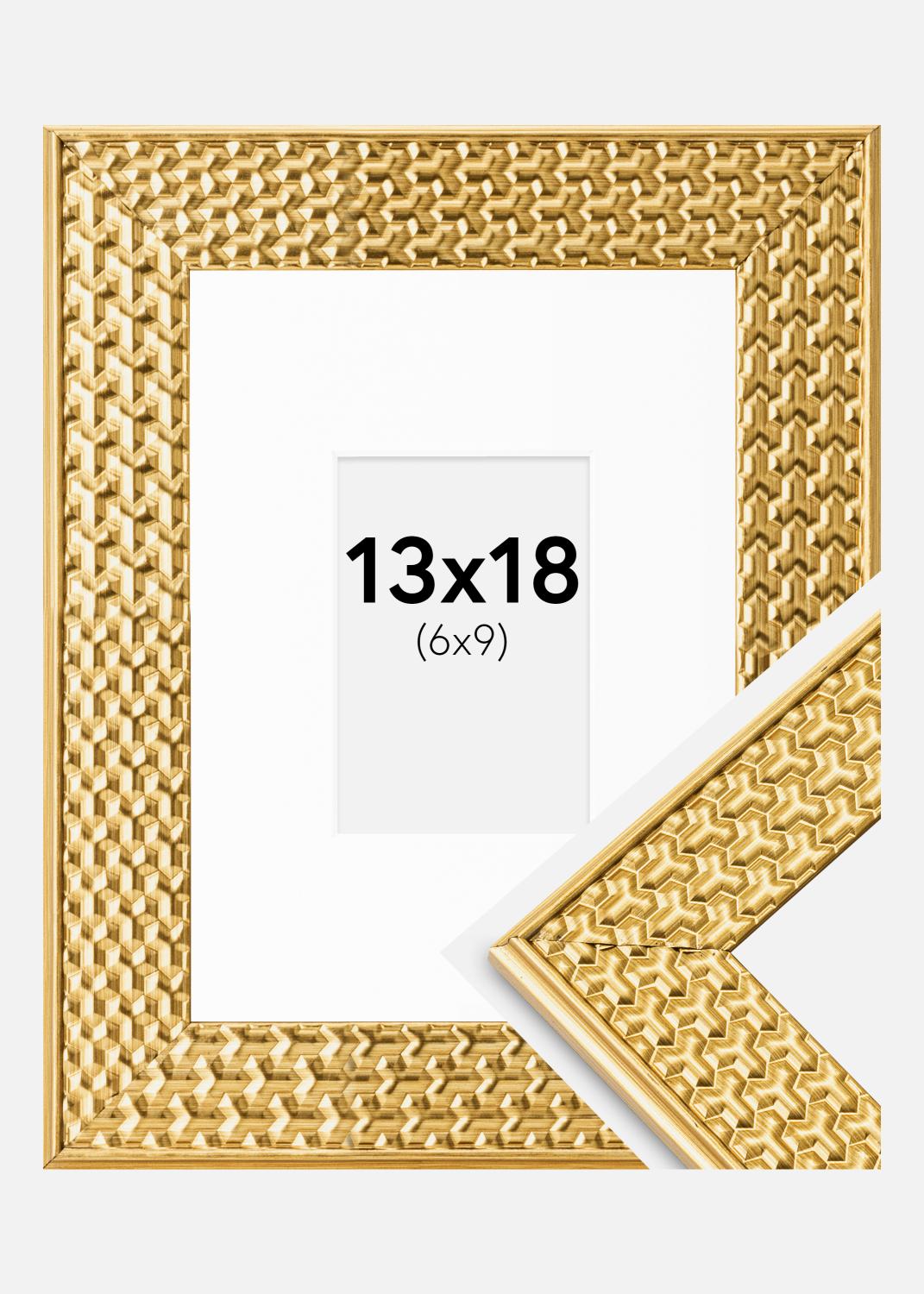 Product Image for Kader Grace Goud 13x18 cm - Passe-partout Wit 7x10 cm